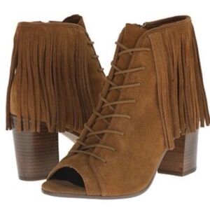 Steve Madden Newport Suede Fringe Booties
